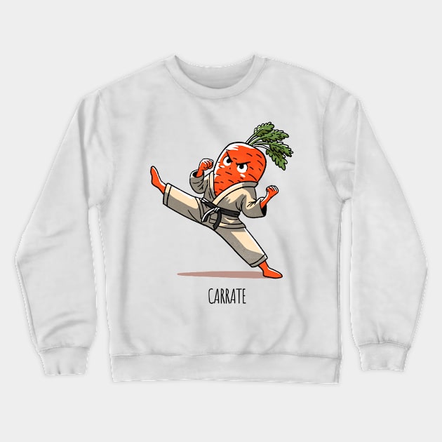 Carrate Karate Carrot Crewneck Sweatshirt by FanFreak